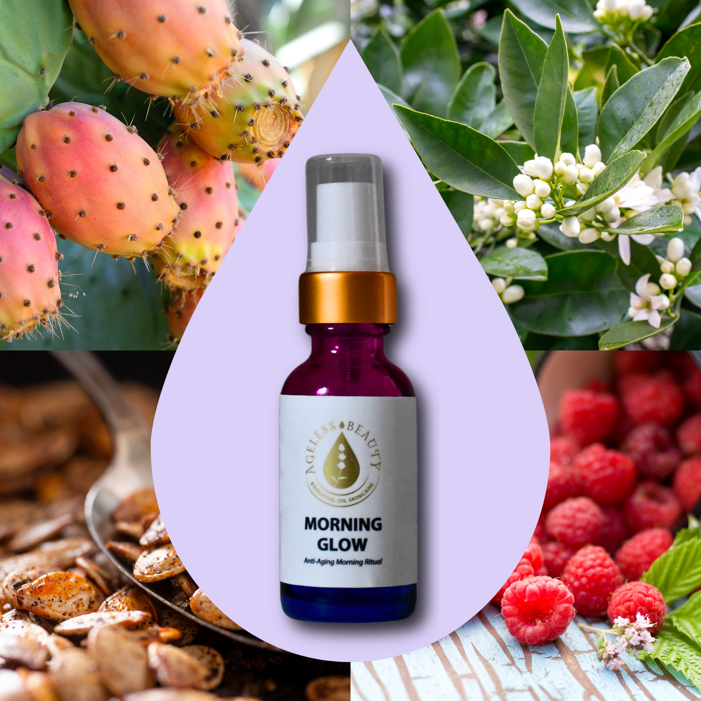 AGELESS BEAUTY LINE BUNDLE - Glowluxe Foaming Face Cleanser, Morning Glow, & Souffle Face Moisturizer